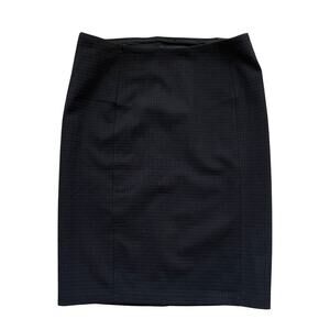 Liverpool Size 6 Pencil Skirt | Black Grid Texture, Career Stretch Fit, NWOT